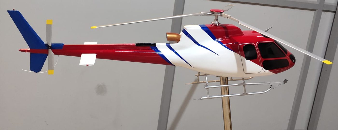 Scaled helicopter model