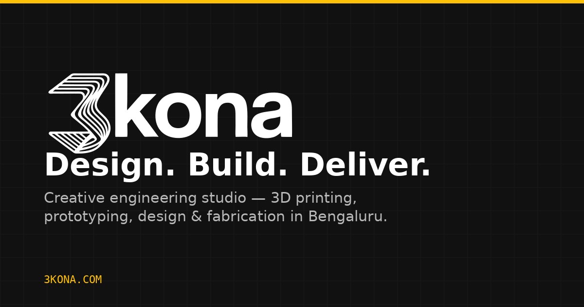 3D Printing Materials Guide | FDM, SLA & MJF — 3KONA