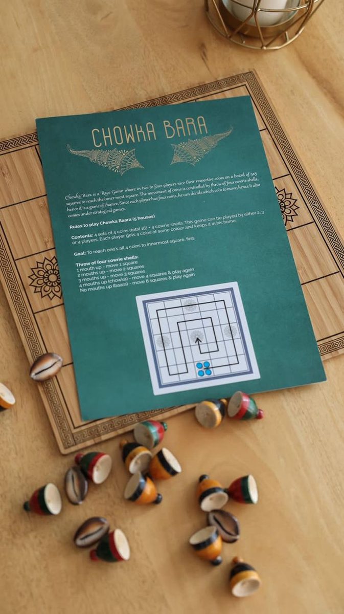 Chowka Bara — bamboo board & box