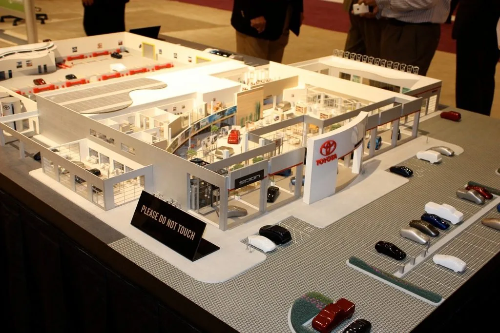 Toyota showroom — architectural model