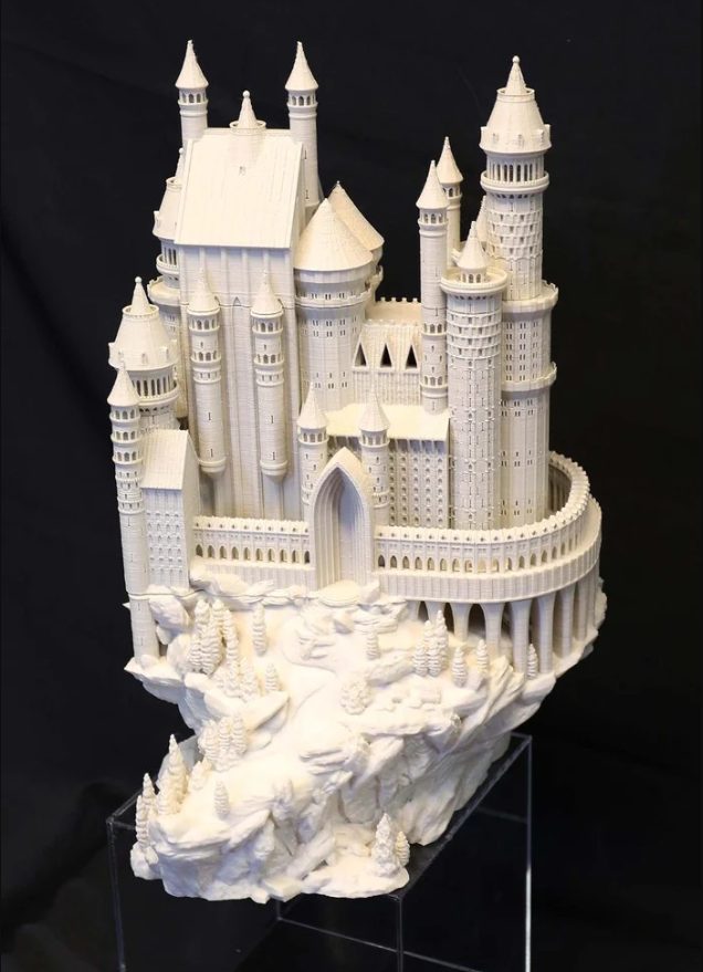 Detailed castle showpiece